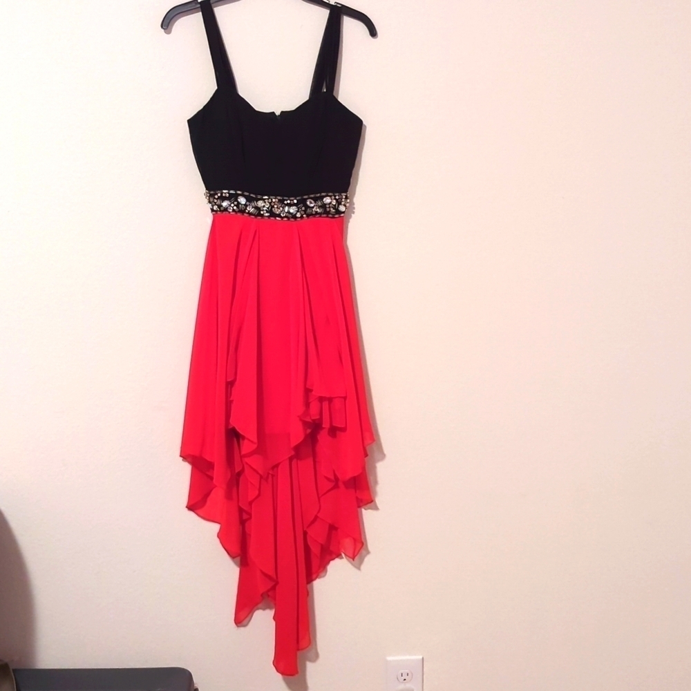 B.Darlin black/white size 7/8 girl's dress.